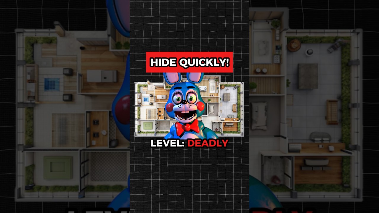 Can You Hide From Bonnie To Survive? #fnaf #hideandseek #shorts