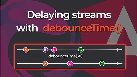 Delaying streams with RxJS debounceTime