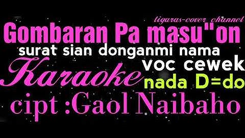 Karaoke-lagu batak[Gombar Pamasu-masuon]voc cewek D=do
