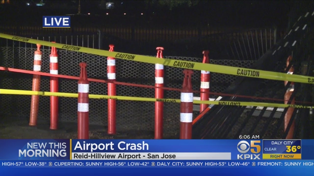 DUI AIRPORT CRASH: A suspected DUI driver crashes into gate at Reid-Hillview Airport - YouTube