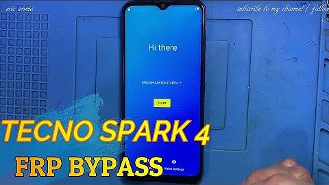 TECNO SPARK 4 - (TECNO KC2) - FRP BYPASS - GOOGLE ACCOUNT UNLOCK WITHOUT PC - GMAIL BYPASS