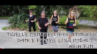 12 Minutes of Continuous Dance Fitness, Senior Fitness,  Low Impact, High Fun!