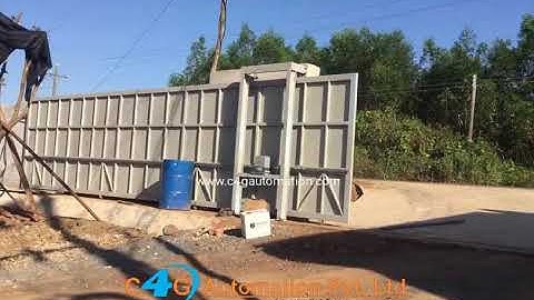 Motorised Sliding Gates for Industrial Factory