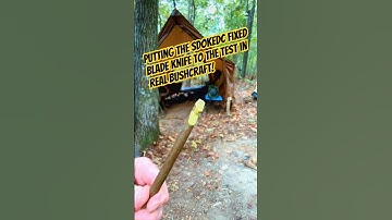 Putting the SDOKEDC fixed blade knife to the test in real bushcraft! #Bushcraft #Woodcraft