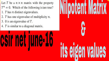 CSIR NET JUNE 2016 Booklet code - A que 75. linear algebra