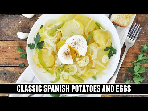 Patatas panaderas with poached eggs, from the video