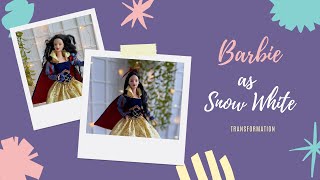 Saving a 1998 Snow White Barbie! ✨ Doll Cleanup &amp; Fresh Look!