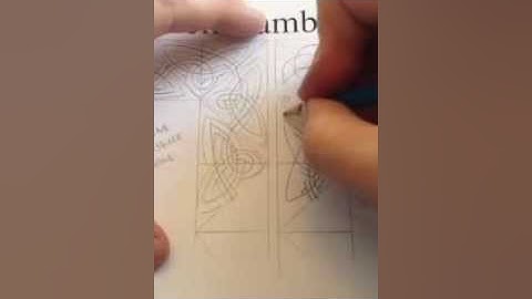 How to Draw Celtic Patterns 83 - Making a Corner with a single line. Part 2of4
