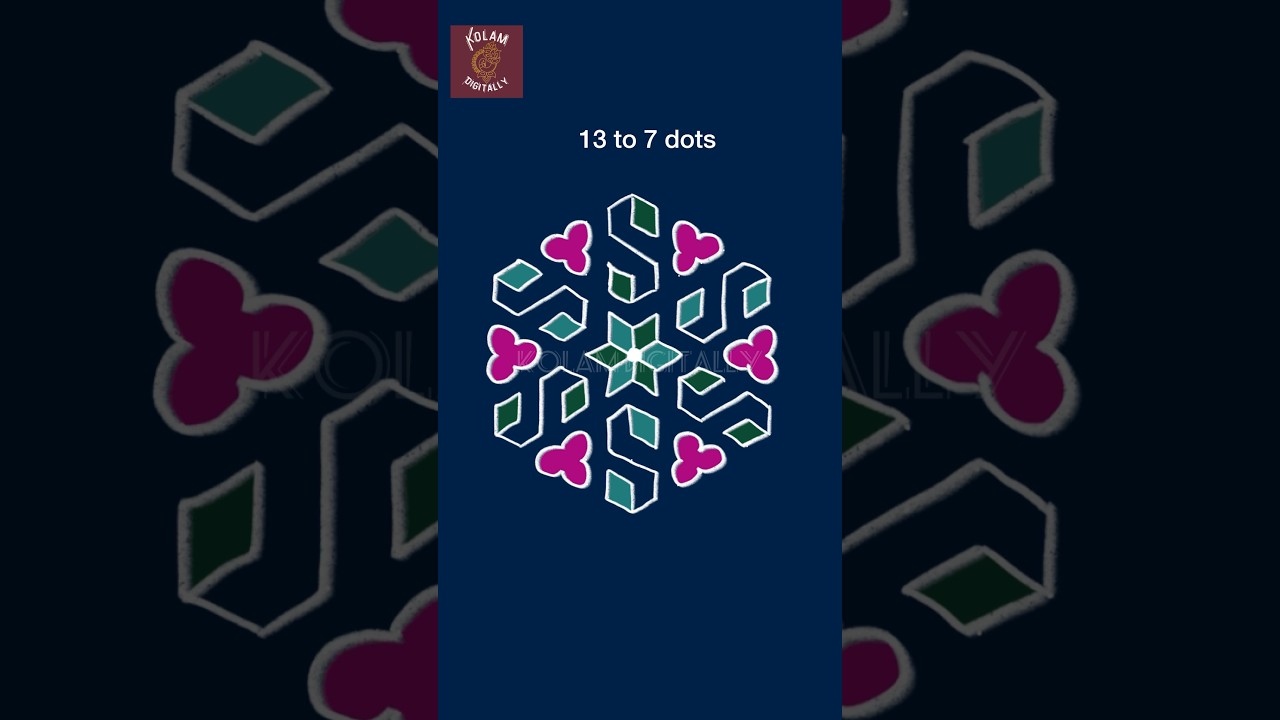13 dots S kolam 