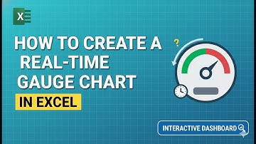 ✨💥How to Create a Real-Time Gauge Chart in Excel 🤔