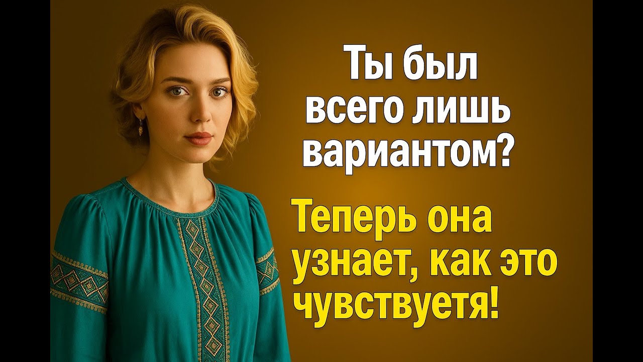 Она считала тебя вариантом? Теперь она узнает, что это значит! | Стоическая месть