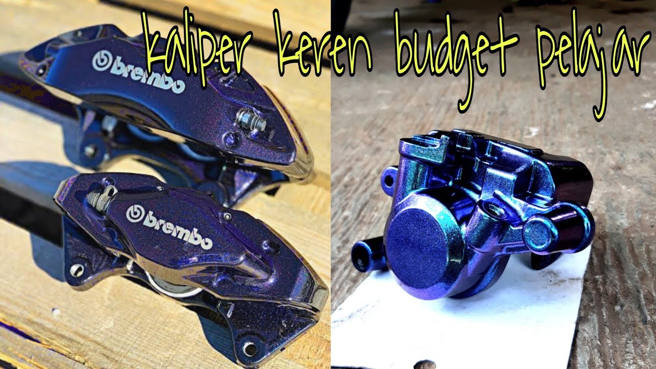 Budget Pelajar!!! Ubah Kaliper Standard Kayak Brembo Mahal, Repaint