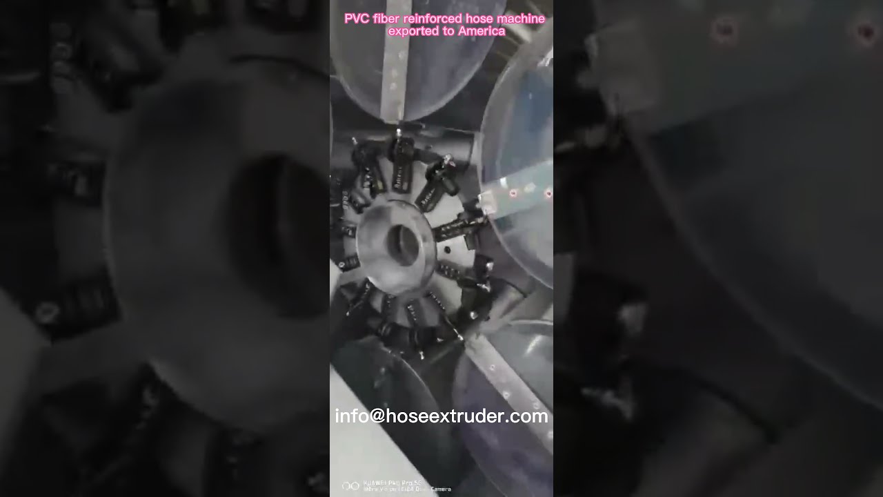pvc fiber reinforced hose machine exported to America