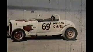 El Mirage August 14, 1955 Rare Film Clip From The Dry Lake Wilson Cams Roadster #69