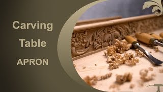 Carving For Furniture. School of Woodcarving https://grabovetskiy.com/school Learn to Carve Dining Table Apron /Skirt at 