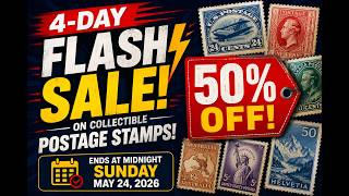 Welcome to Our Flash 50% Off Sale! Over 3,000 retail items. Until 11:59pm on Sunday, May 24, 2026