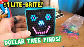 Lite Brite Mini Classic Toy Only $1 Review! Dollar Tree Store Finds! 🙂