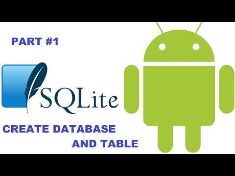 Android SQLite: How to create database and table in SQLite in Android Studio Example | Part 1