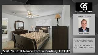 2270 SW 30th Ter Fort Lauderdale, Fl  33312 Riverland's secluded Exclusive Stratoliner Estates!