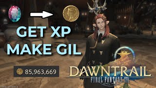 Ffxiv - Making Gil Whilst Levelling 90-100 In Dawntrail Easy Money & Xp