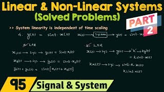 Linear and Non-Linear Systems (Solved Problems) | Part 2