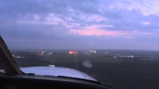Smooth landing at Nantucket Airport from Co-pilot seat