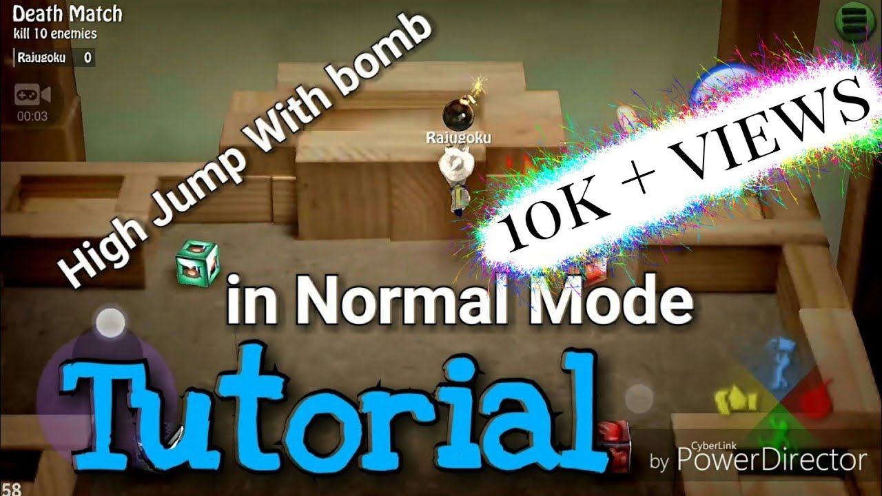 BombSquad High jump with bomb in normal mode tutorial | 2 types of tricks
