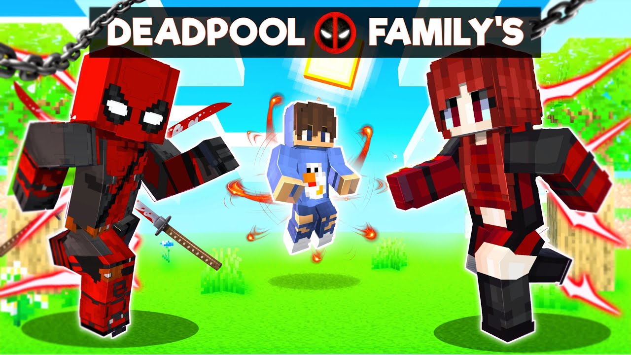 Adopted By the DEADPOOL FAMILY In Minecraft! (HINDI)