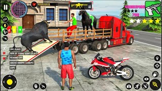 Offroad Farm Animal Truck Simulator - Real Zoo Transporter Truck Driving - Android GamePlay #3 screenshot 5