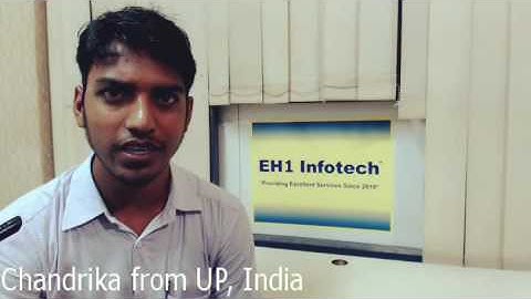 Chandrika from UP, India giving Training Feedback about EH1-Infotech Cybersecurity