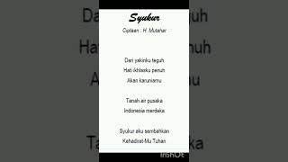 Lirik lagu wajib \