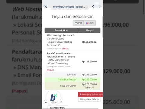 Order Hosting Kenceng Solusindo dapat Diskon 45%