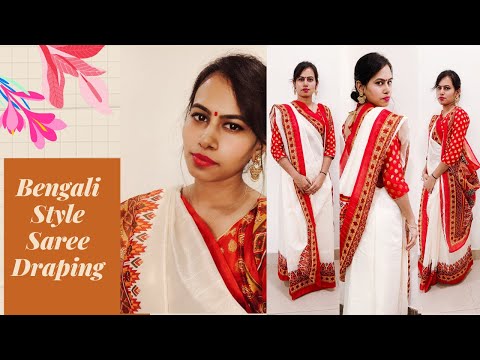 Bengali Style Saree Draping | Saree Draping Tutorial for Beginners | Showtime with Suparna