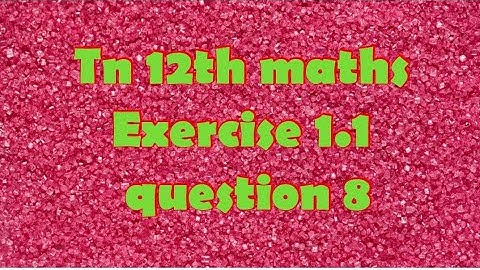 Tn 12th maths exercise 1.1 question 8/ Applications of matrices and determinants