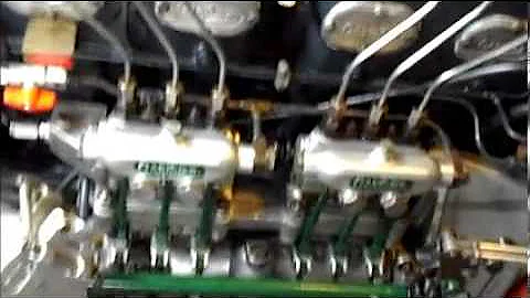 Gardner 6LXB Marine Diesel , First Start up of New Old Stock Engine