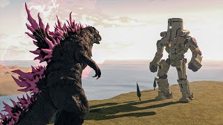 Millennium Gojira vs Cherno Alpha Battle | Kaiju Universe