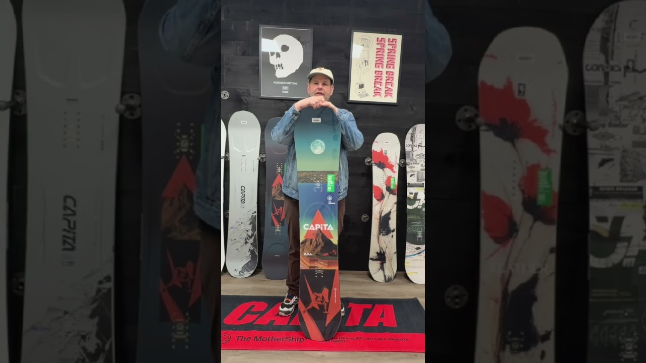 capita 7doa snowboard D.O.A. 2026 side hits and hardpack CAPiTA Defenders of Awesome Snowboard