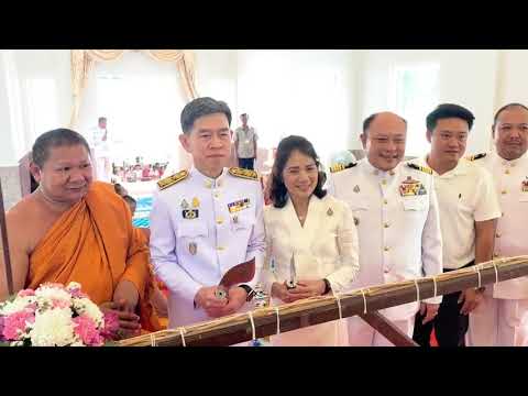 พิธีตัดสาแหรกหวาย ปิดทอง ฝังลูกนิมิต วัดสมานมิตร