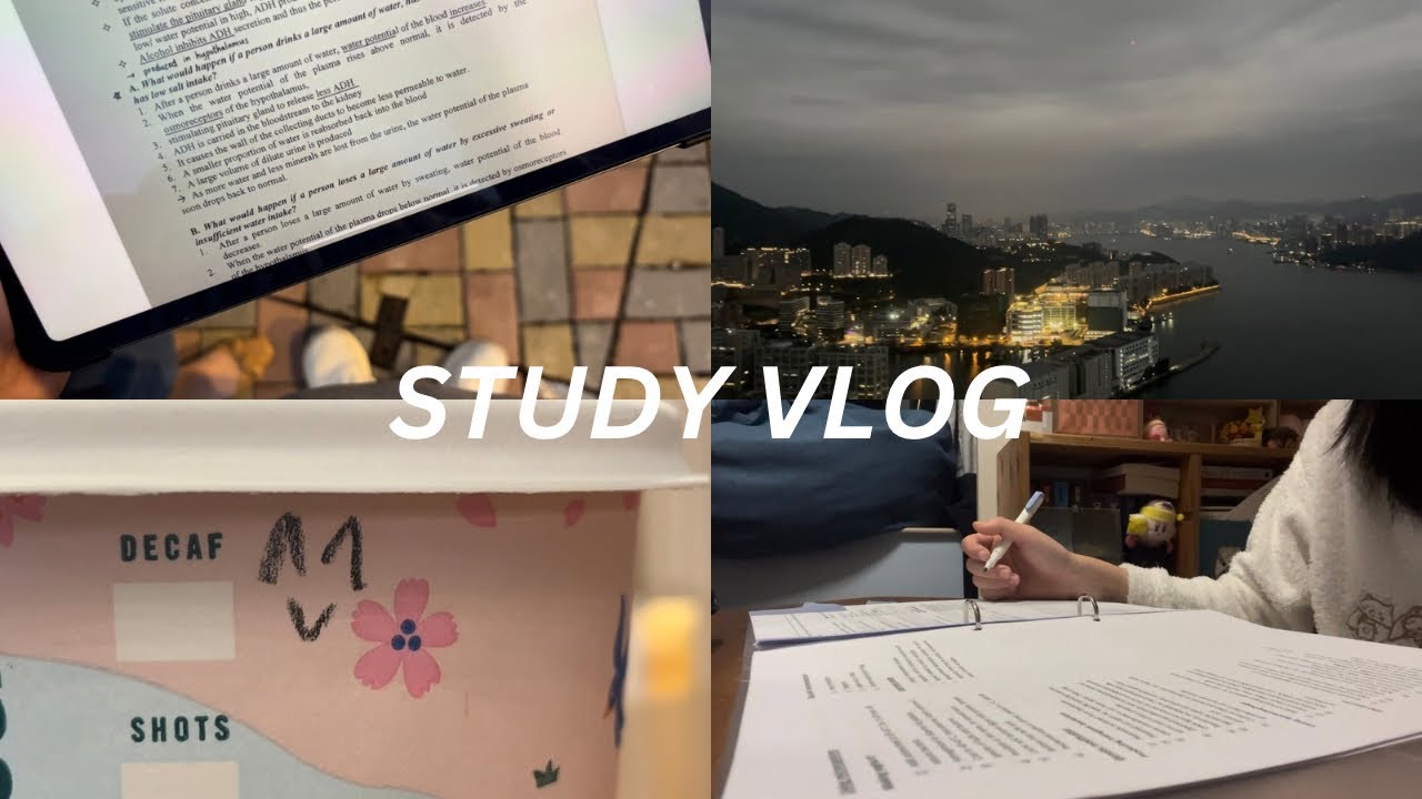 exams study vlog 🗝️ lots of snacking, constantly studying, calling with friends 😋
