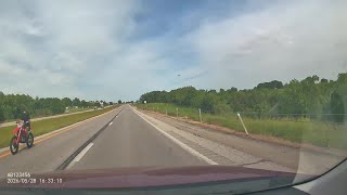 Video shows wrong-way dirt bike chase in Iowa
