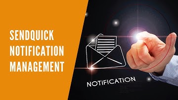 sendQuick Notification Management