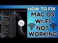 How To Fix MacBook Wi-Fi Not Working | MacBook Wi-Fi Not Connecting | MacOS Wi-Fi Not Working