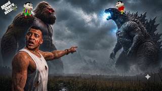 GTA 5 : গডজিলা vs কিং কং 😱 Epic Monster War in Los Santos! Franklin & Shinchan in Danger!