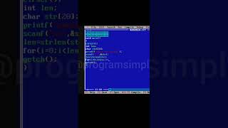c program to check given string is palindrome or not | string is palindrome or not #shorts