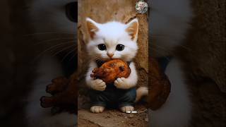 Adorable Cat Caught Red Pawed Stealing