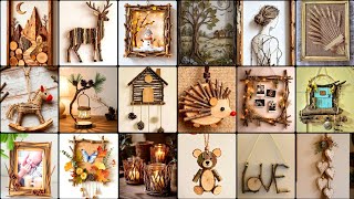 Crea una Decoración Rústica Única con Ramas y Musgo /Twig Craft Recycling 🎨🥀