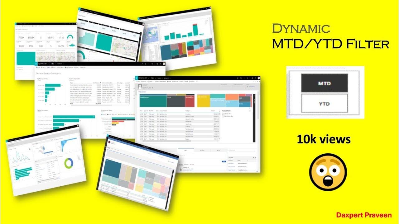 How to build dynamic mtd ytd slicer power bi data analyst youtube
