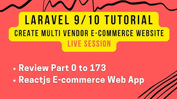 Laravel / React Live Session | Multi Vendor E-commerce | Laravel 10 Tutorial | E-commerce Web App