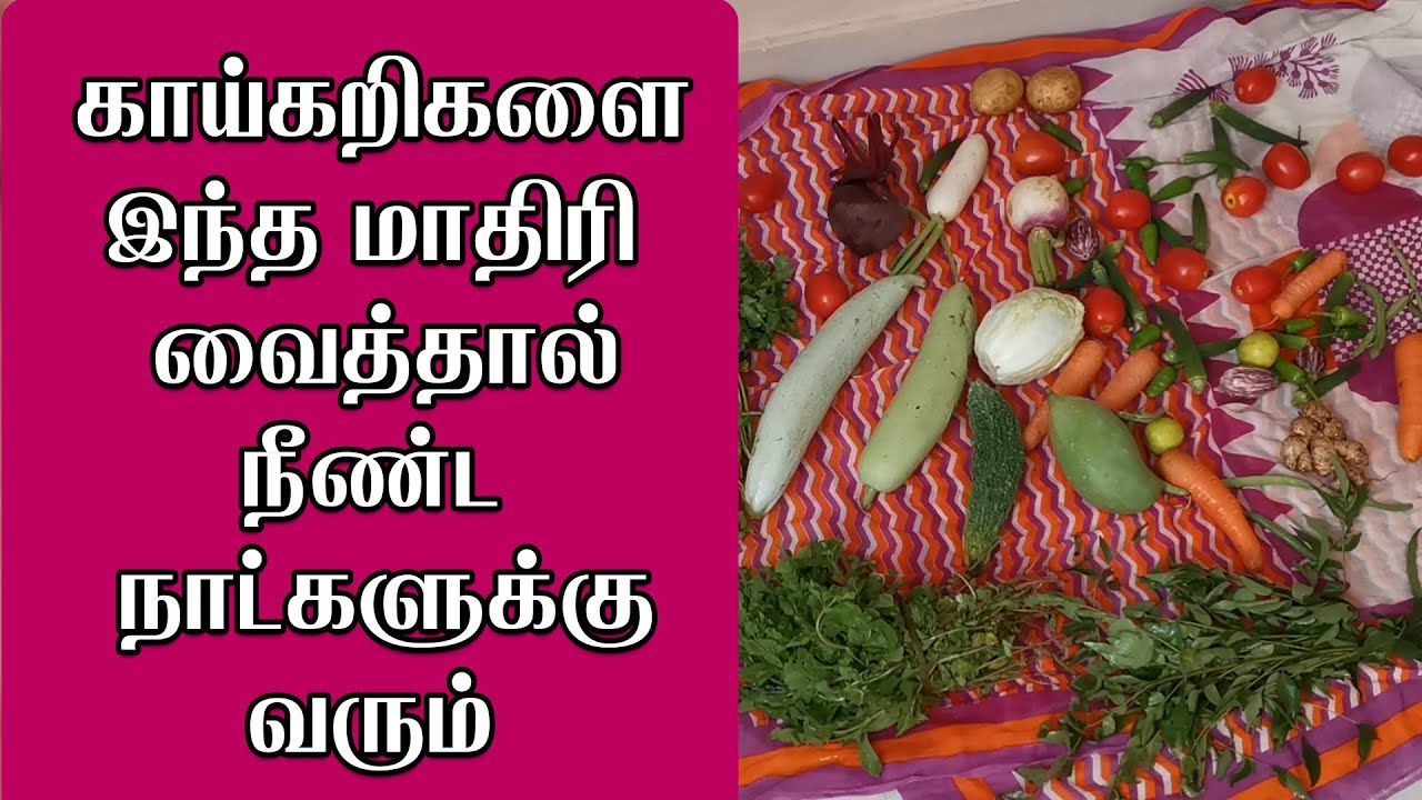 How to store vegetables in fridge for long time/ How to keep vegetables fresh in tamil/Tips