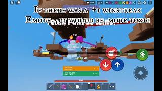 The Most Toxic Emote In Roblox Bedwars!
